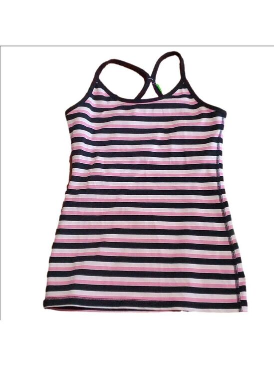 lululemon athletica Tops - Lululemon striped racer back tank top size medium